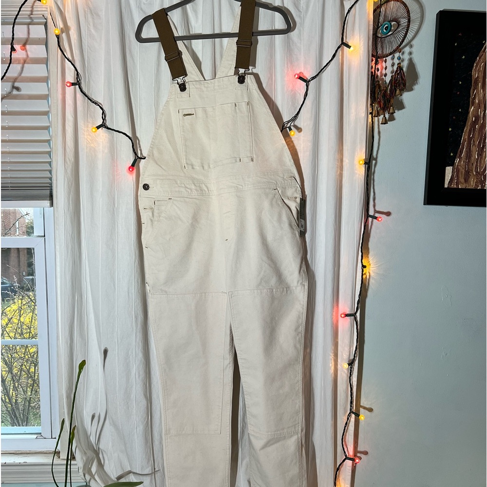 REI white overalls. NWT